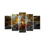 Wallity Set de 5 Piezas de Pintura Decorativa de MDF Multicolor